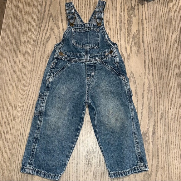 Vintage Wrangler Denim Overalls, Size 18 Months - Picture 1 of 4